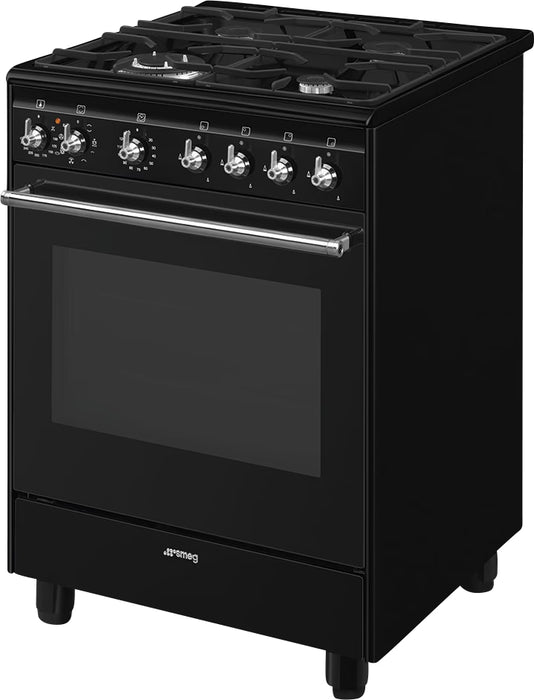 Smeg - Fornuis Met Gas Kookplaat - CX61GMBLNKL Black