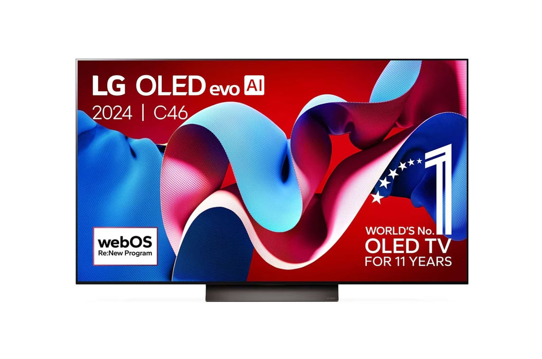 LG OLED - 55 INCH - OLED evo AI C4 4K Smart TV - OLED55C46LA