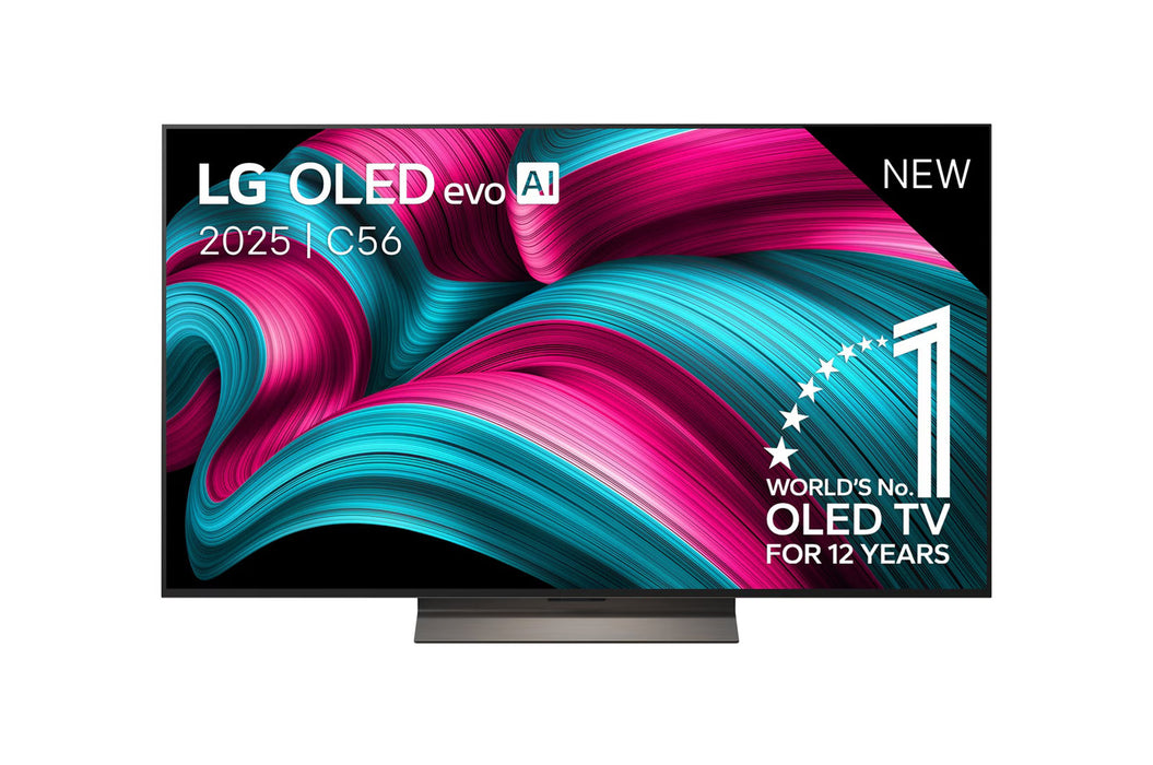 LG OLED - 55 INCH - OLED evo AI C5 4K Smart TV - OLED55C56LB.AEU