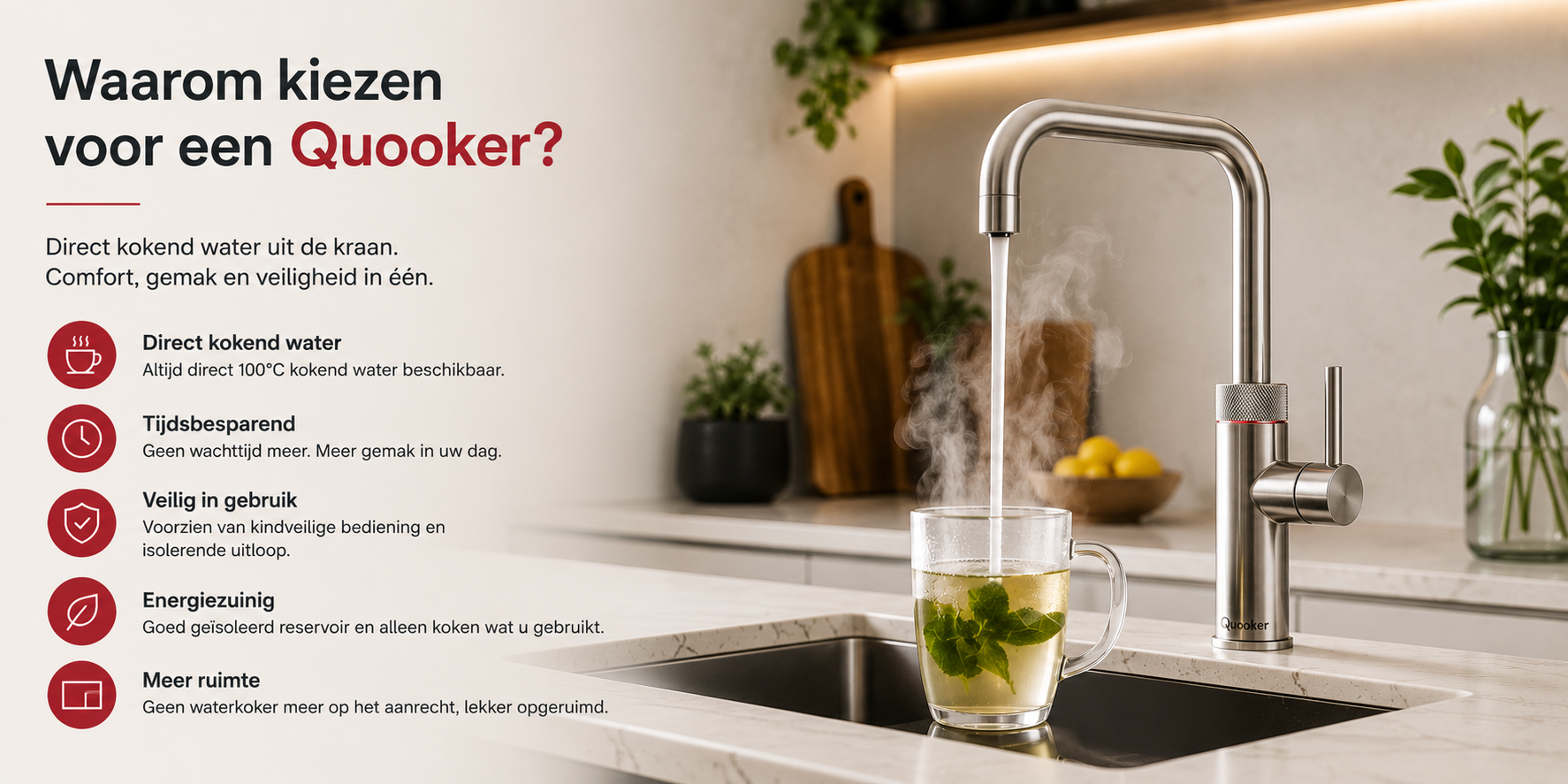 Waarom kiezen voor een Quooker