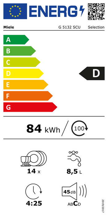 Miele - Vaatwasser - G5132 SCU