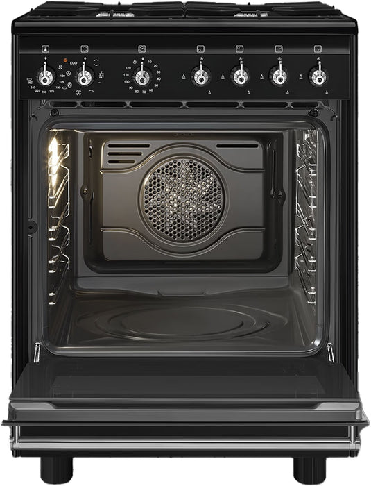 Smeg - Fornuis Met Gas Kookplaat - CX61GMBLNKL Black