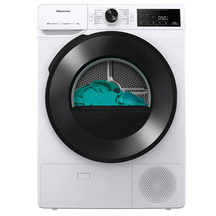 Hisense - Wasdroger - DH3V800W/BLX 8KG