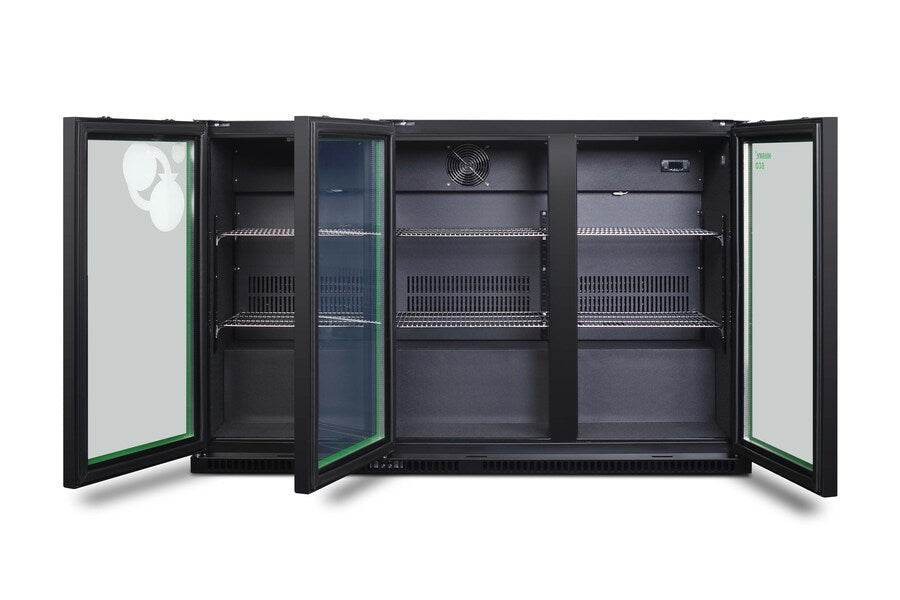 Husky - Backbar Koeler  - Bar Koelkast - 3 Deurs - C3H-ECO-865-BK-NL-HU