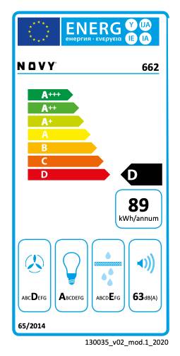 Novy - Afzuigkap - D662