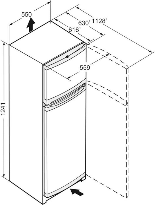 Liebherr - Vrijstaande Koel-Vries Combinatie Smartfrost - CTe 2131