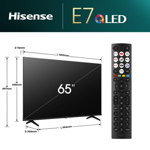 Hisense - 65 INCH - QLED 4K Smart TV - 65E79NQ