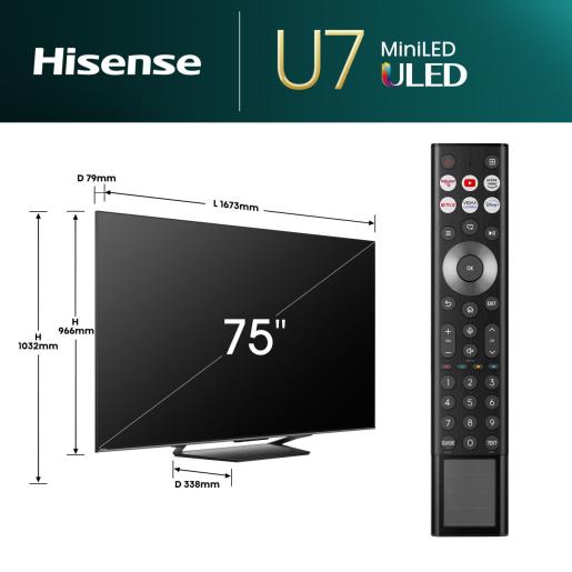 Hisense - 75 INCH - Mini-LED Smart TV - 75U79NQ