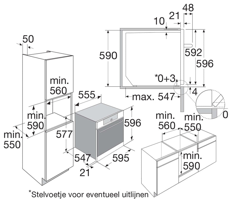 Pelgrim - Inbouw Oven - OVM826RVS