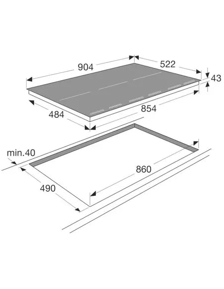 ATAG - Inductie kookplaat - HI9271MV