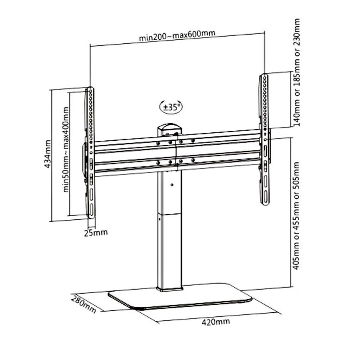 Cavus - TV Beugel - 37 tot 60 INCH - CAV-TS010