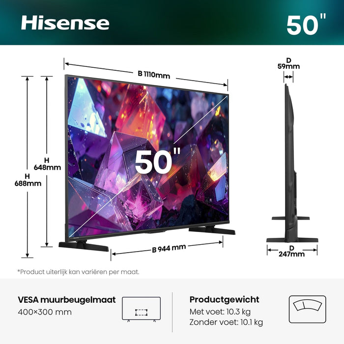 Hisense - 50 INCH - Ultra HD QLed 4K Smart TV - 50E79S PRO