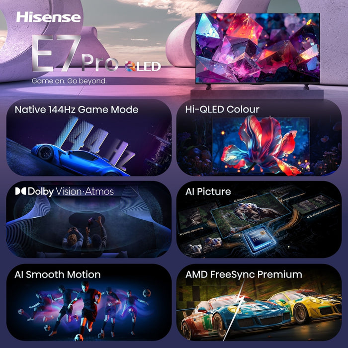 Hisense - 50 INCH - Ultra HD QLed 4K Smart TV - 50E79S PRO