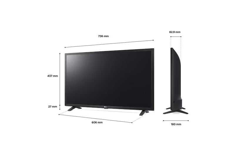 LG - 32 INCH - LG LED UHD LQ63 Smart TV - 32LQ63006LA